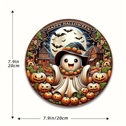 Halloween Wooden House Number Hanging Decor