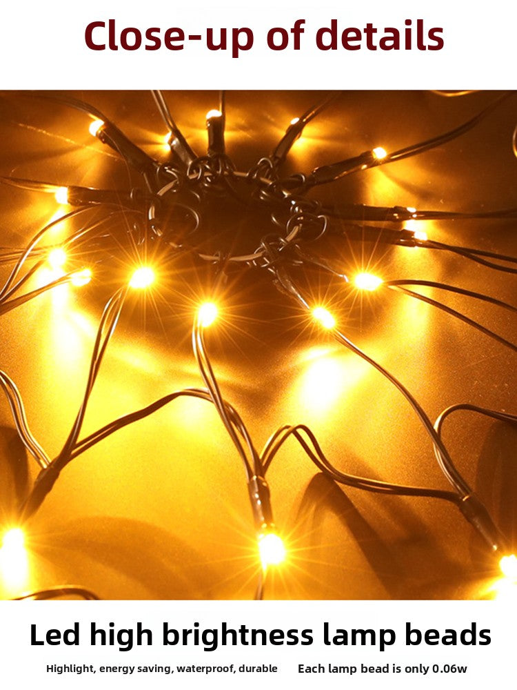 Glowing Spider Halloween Lights