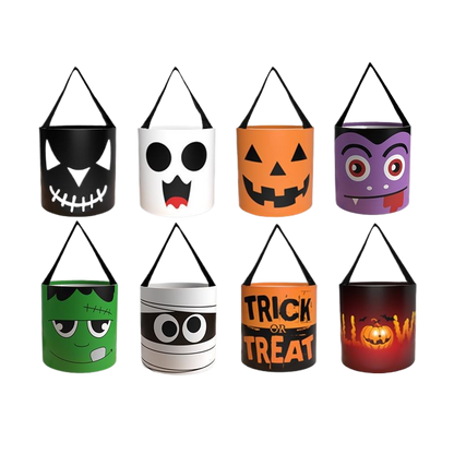 Glowing Pumpkin Halloween Candy Bag