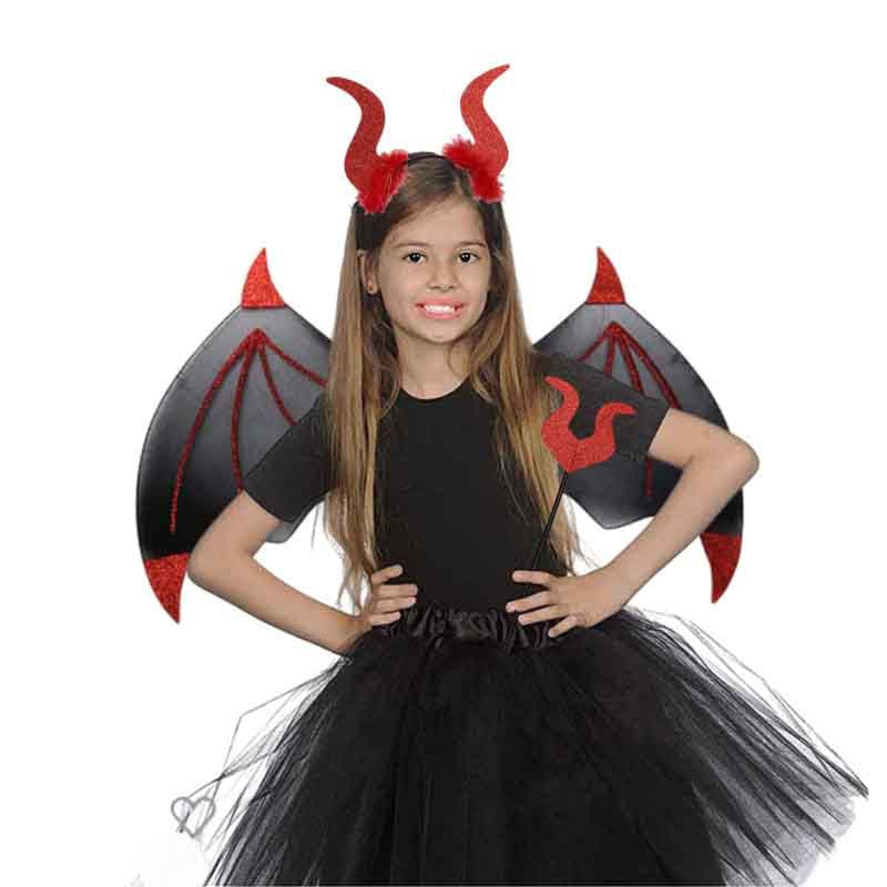 Halloween Devil Wings Costume Set