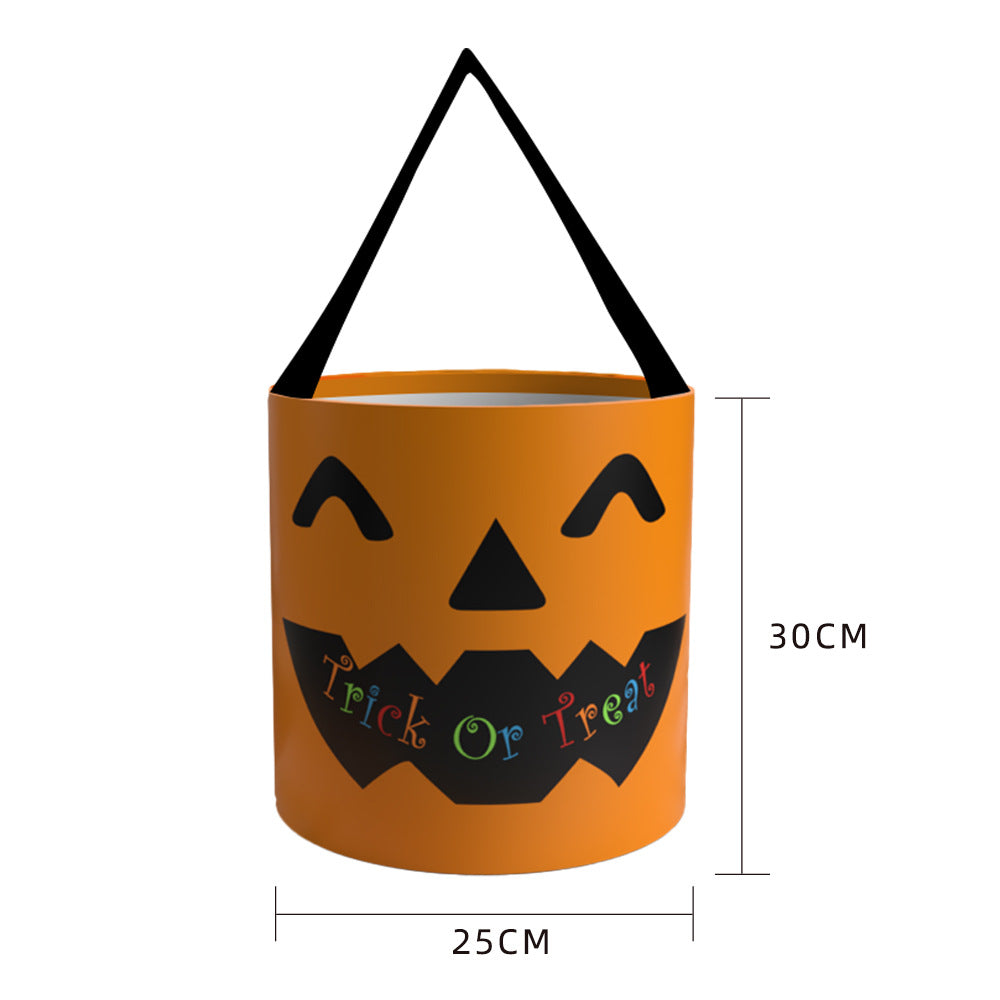 Glowing Pumpkin Halloween Candy Bag
