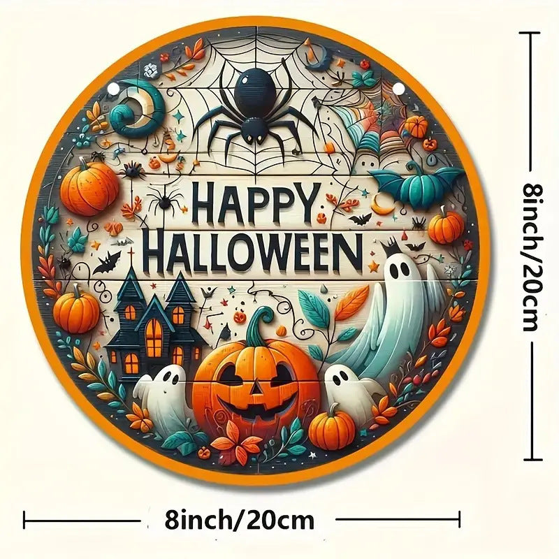 Halloween Wooden House Number Hanging Decor