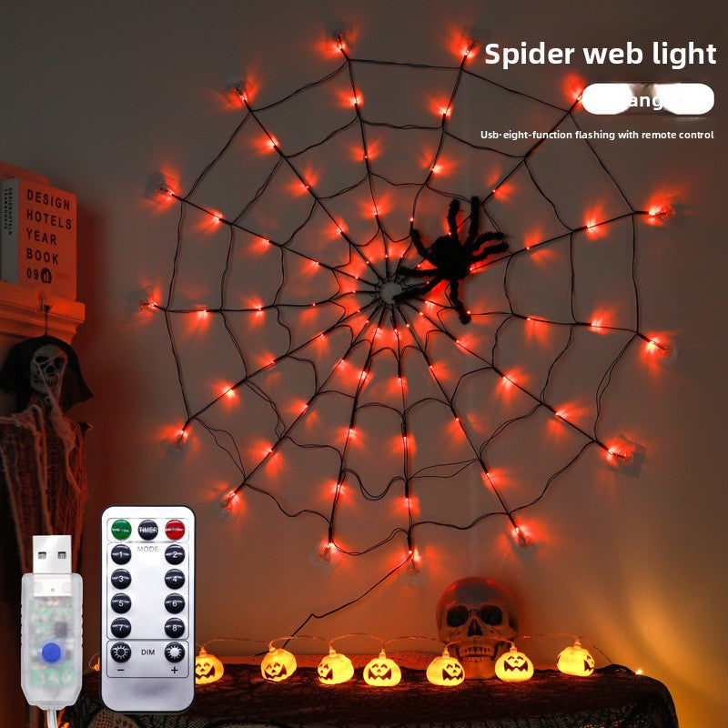 Glowing Spider Halloween Lights