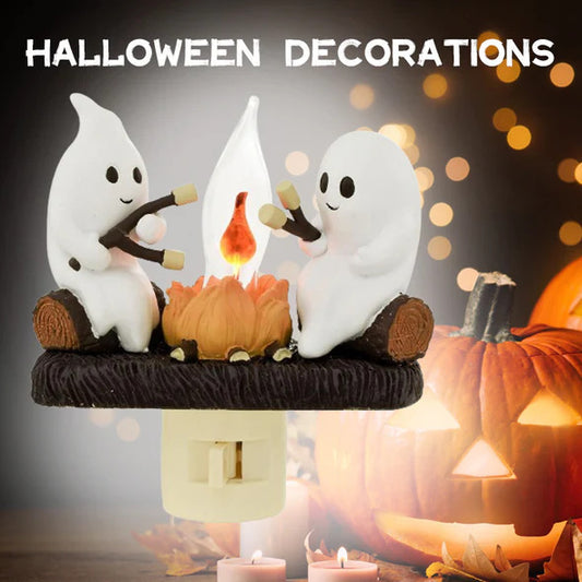 Halloween Ghost Flickering Night Light