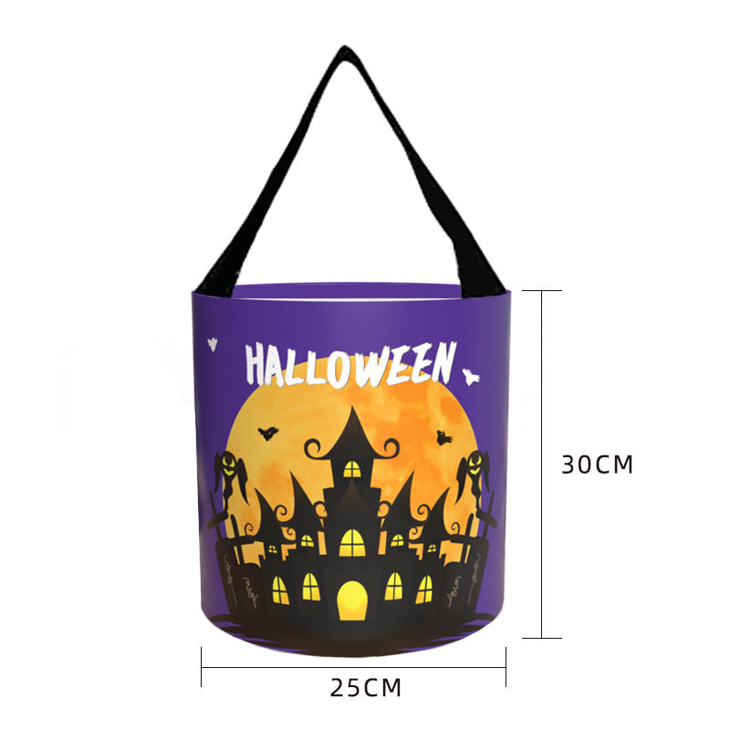 Glowing Pumpkin Halloween Candy Bag