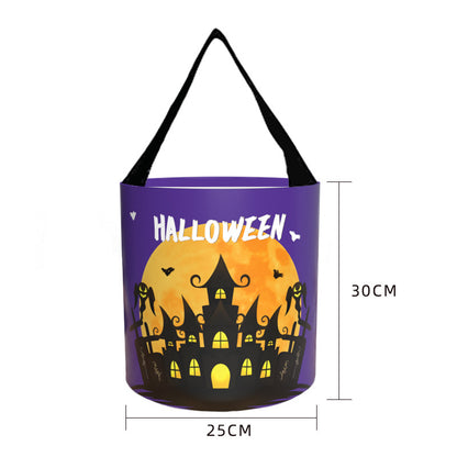 Glowing Pumpkin Halloween Candy Bag