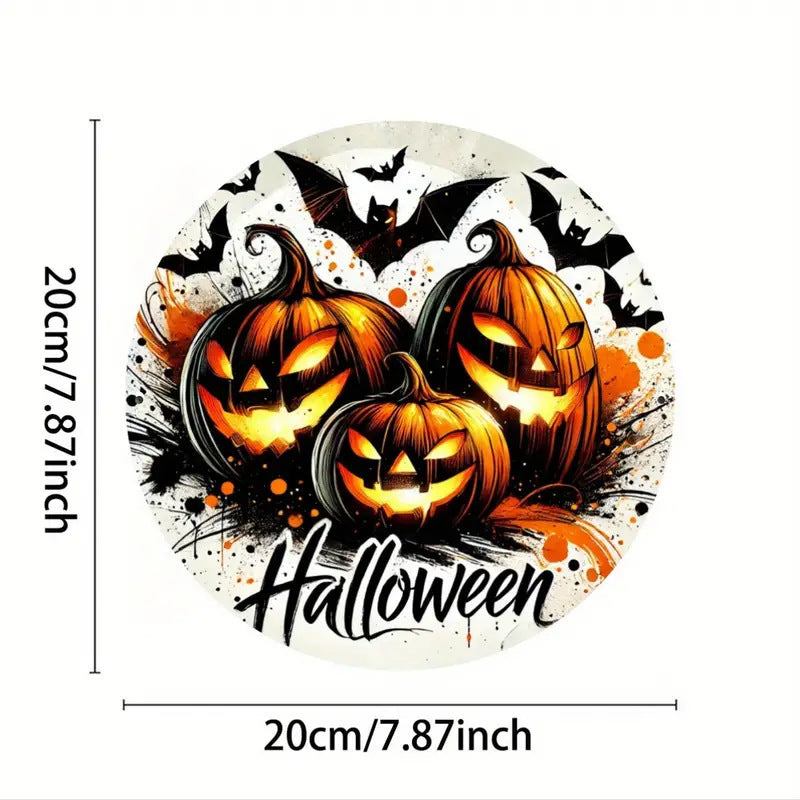 Halloween Wooden House Number Hanging Decor