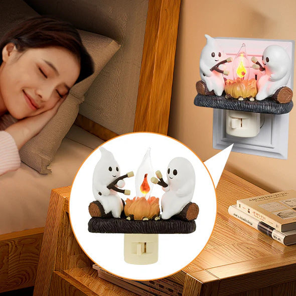 Halloween Ghost Flickering Night Light