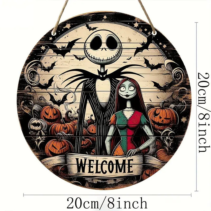 Halloween Wooden House Number Hanging Decor