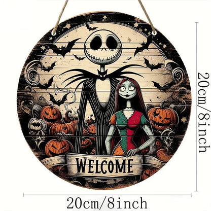 Halloween Wooden House Number Hanging Decor