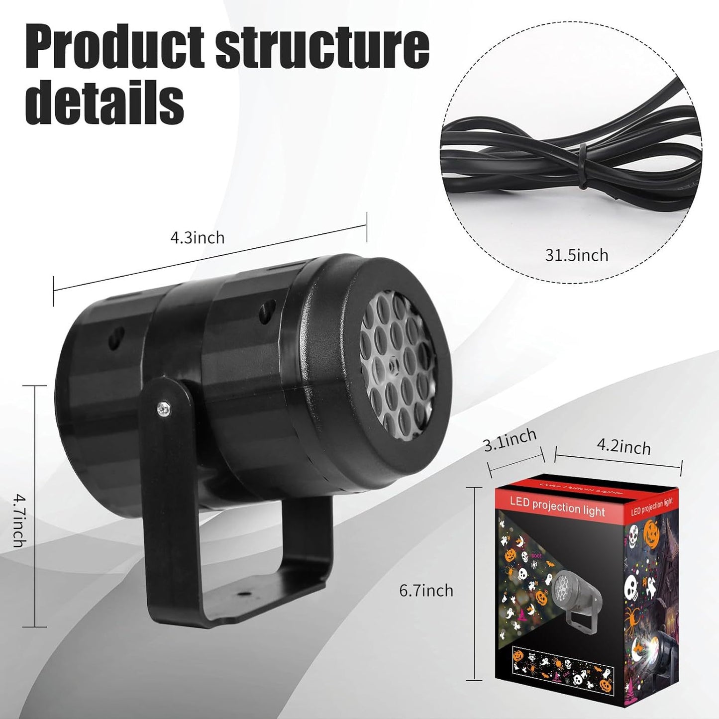 USB Halloween Party Projector Light