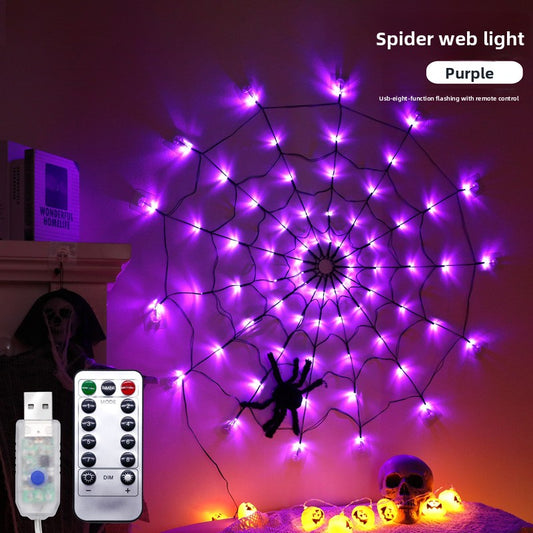 Glowing Spider Halloween Lights