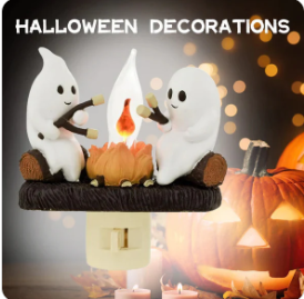 Halloween Ghost Flickering Night Light