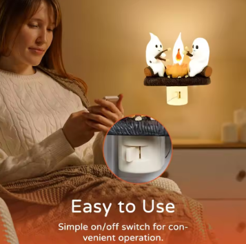Halloween Ghost Flickering Night Light