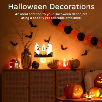 Halloween Ghost Flickering Night Light