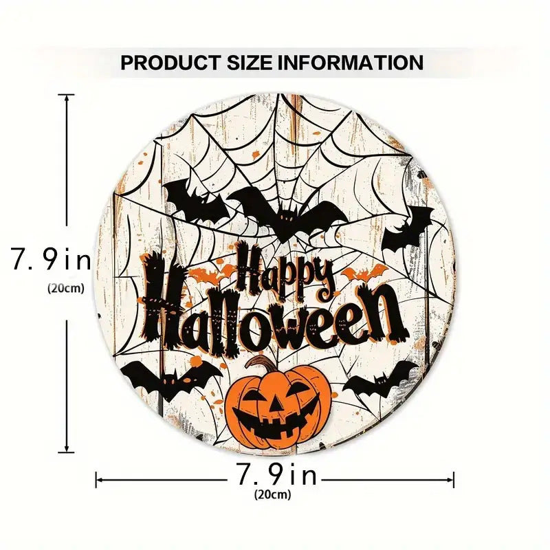 Halloween Wooden House Number Hanging Decor