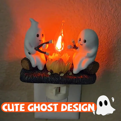Halloween Ghost Flickering Night Light