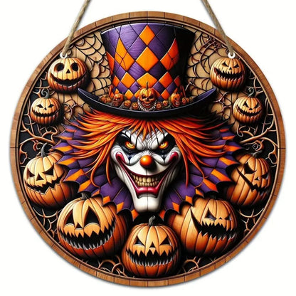 Halloween Wooden House Number Hanging Decor