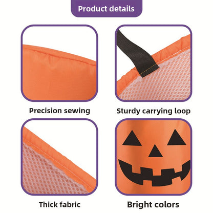 Glowing Pumpkin Halloween Candy Bag