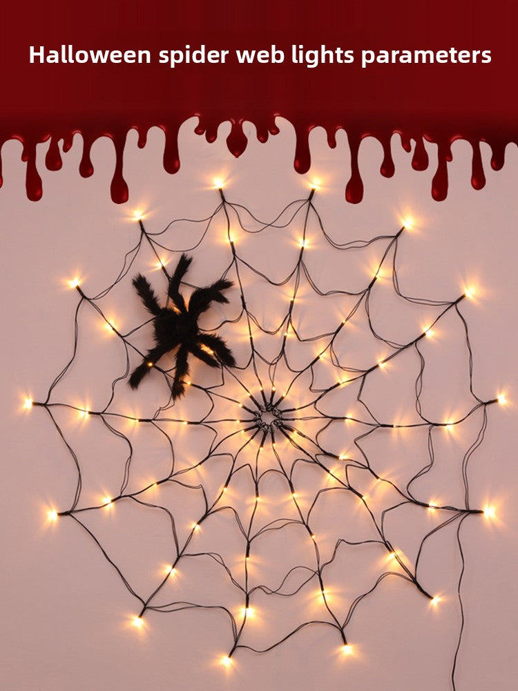 Glowing Spider Halloween Lights