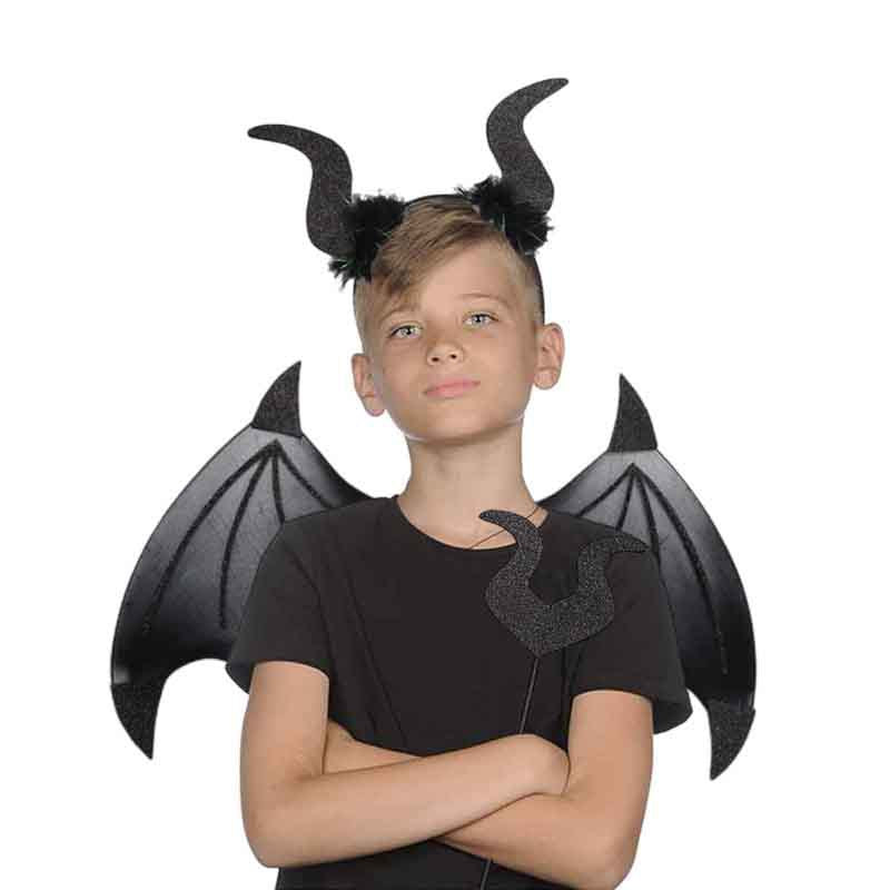 Halloween Devil Wings Costume Set