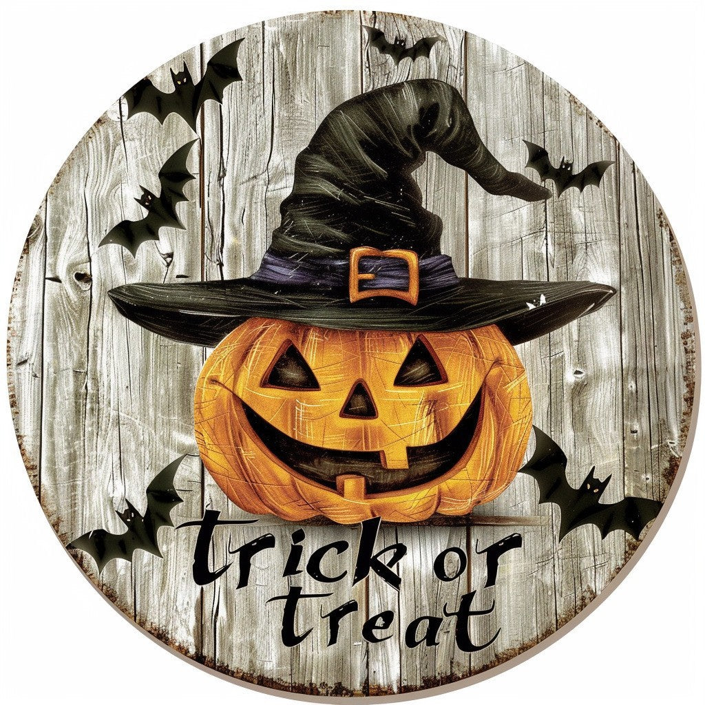 Halloween Wooden House Number Hanging Decor