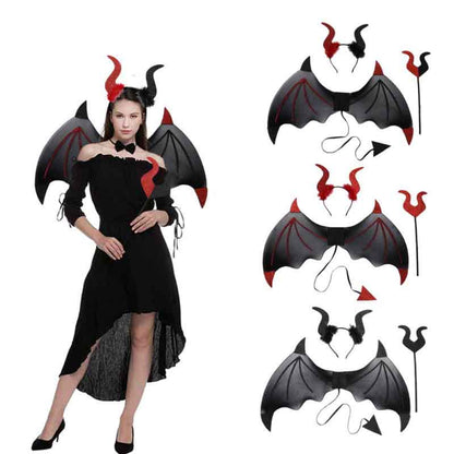 Halloween Devil Wings Costume Set