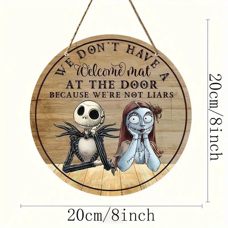 Halloween Wooden House Number Hanging Decor