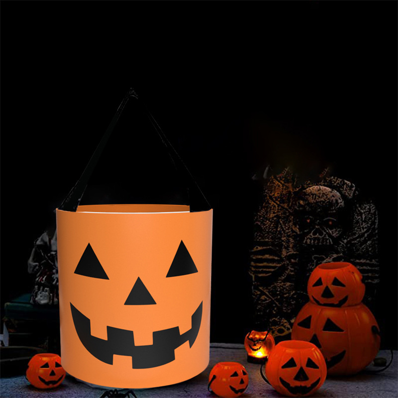 Glowing Pumpkin Halloween Candy Bag