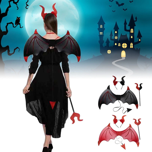 Halloween Devil Wings Costume Set